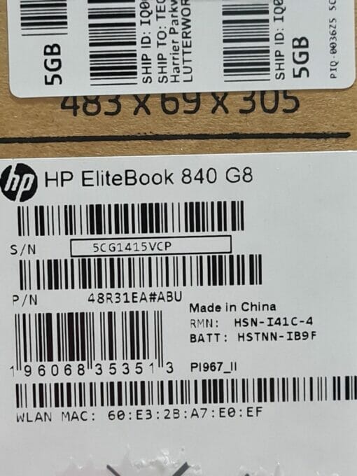 HP Elitebook 840 G8 14" i5 11th Gen SSD 256GB RAM 8GB New Laptop SKU7601 - Image 10