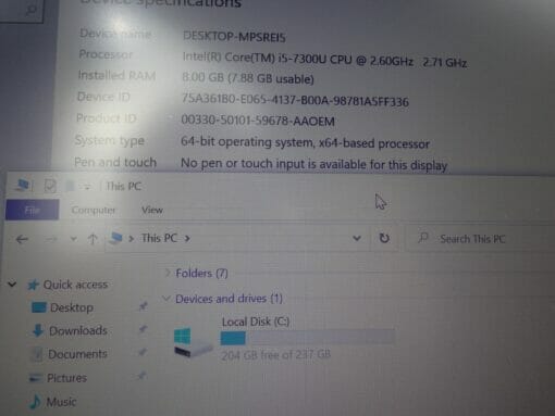 HP Elitebook 840 G4 14" i5 7th gen SSD 256GB RAM 8GB Backlit Grade B 7305 refurbished laptop SKU7305 - Image 14