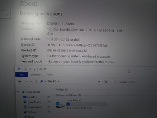 Dell Latitude 7420 Carbon 14" i5 11th gen SSD 512GB RAM 16GB 7333 Grade A  laptop SKU7333 - Image 10