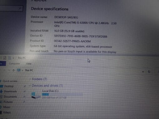 Dell Latitude E7270 12.5" i5 6th gen SSD 256GB RAM 16GB Grade A refurbished laptop SKU7360 - Image 9