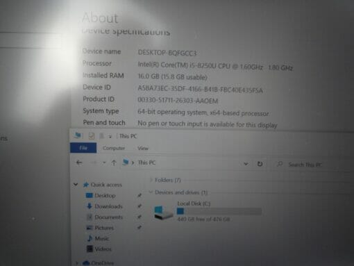 HP Elitebook 840 G5 14" i5 8th Gen SSD 512GB RAM 16GB  Grade A  Used Laptop SKU7344 - Image 8