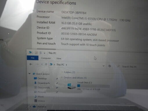 HP Elitebook 840 G5 14" TouchScreen i5 8th Gen SSD 512GB RAM 16GB 7064A Grade A  Laptop SKU7064A - Image 10