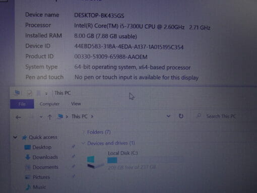 HP Elitebook 840 G4 14" i5 7th gen SSD 256GB RAM 8GB Backlit Grade A 7314 refurbished laptop SKU7314 - Image 11