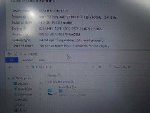 HP Elitebook 840 G4 14" i5 7th gen SSD 512GB RAM 16GB Backlit Grade A 7285 refurbished laptop SKU7285 - Image 12