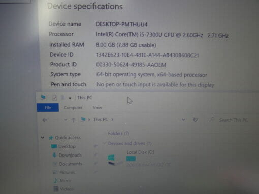 HP Elitebook 840 G4 14" i5 7th gen SSD 256GB RAM 8GB Backlit Grade B- 7400 refurbished laptop SKU7400 - Image 12