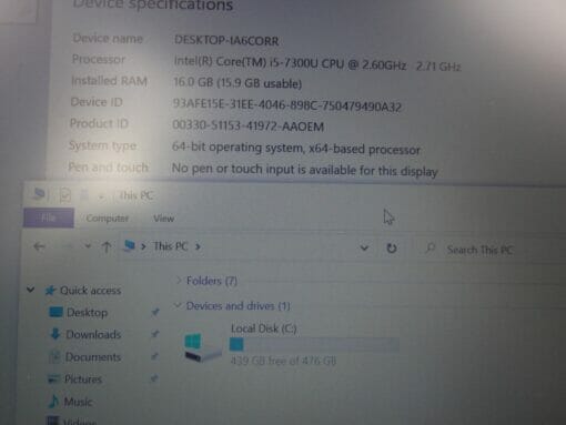 HP Elitebook 840 G4 14" i5 7th gen SSD 512GB RAM 16GB Backlit Grade A 7395 laptop SKU7395 - Image 8