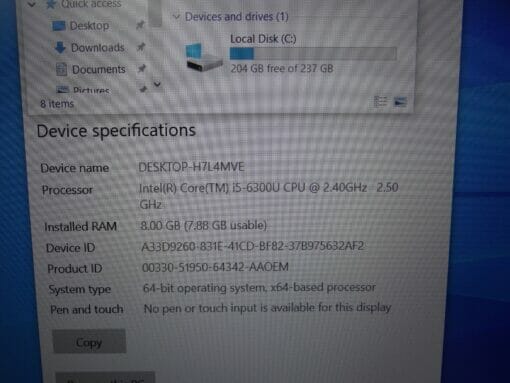 HP 820 G3 14" i5 6th Gen