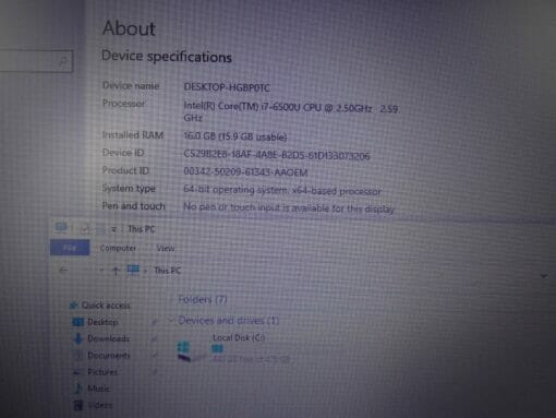 HP 820 G3 14" i7 6th Gen