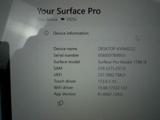 Microsoft Surface Pro5