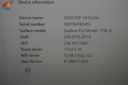 Microsoft Surface Pro5