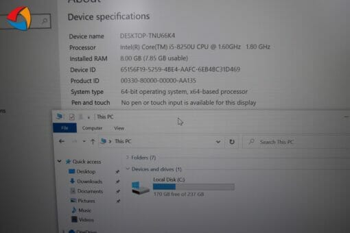 HP Elitebook 840 G6 14" i5 8th Gen SSD 256GB RAM 8GB Grade B laptop SKU8009 - Image 7