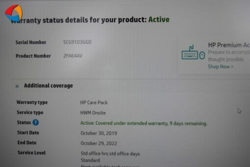 HP Elitebook 840 G6 14" i5 8th Gen SSD 256GB RAM 8GB Grade B laptop SKU8009 - Image 10