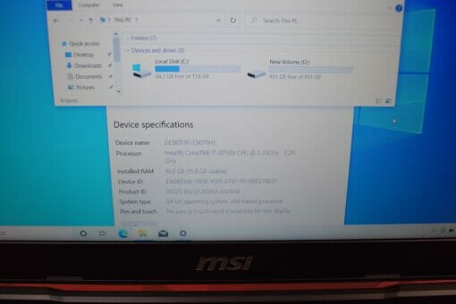 MSI MAT 17.3" i7 8th