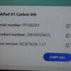 Lenovo X1 Carbon Gen6