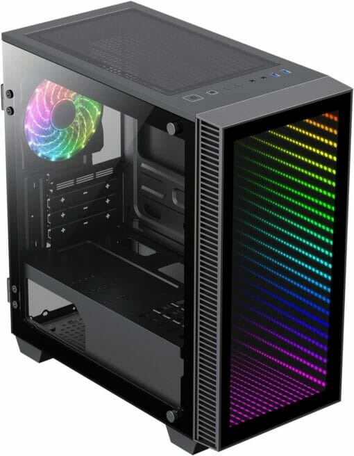 GameMax Mini Abyss ARGB Micro-ATX PC Gaming Case