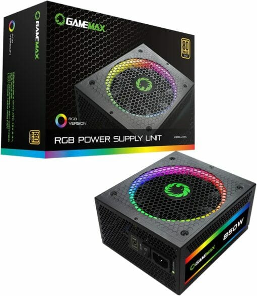 GameMax RGB850 Modular 80 Plus Gold Power Supply