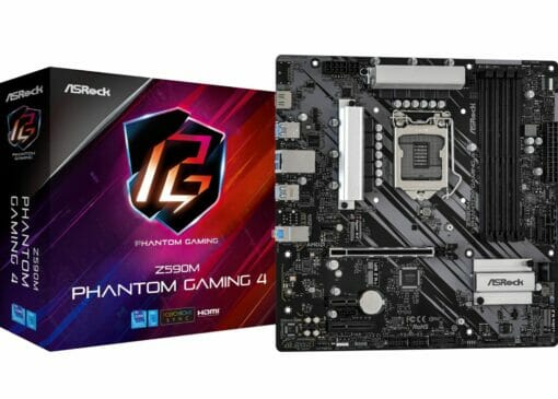 ASRock Z590M Phantom Gaming 4 mATX Motherboard for Intel LGA1200 CPUs