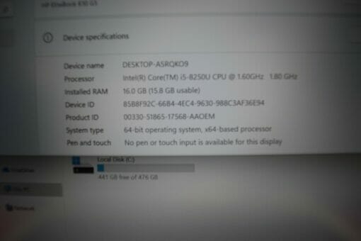 HP Elitebook 830 G5 13.3"