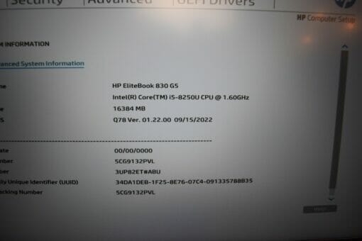 HP Elitebook 830 G5 13.3"