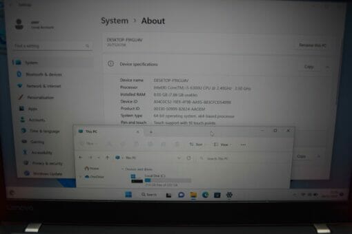 Lenovo ThinkPad T470S Touchscreen