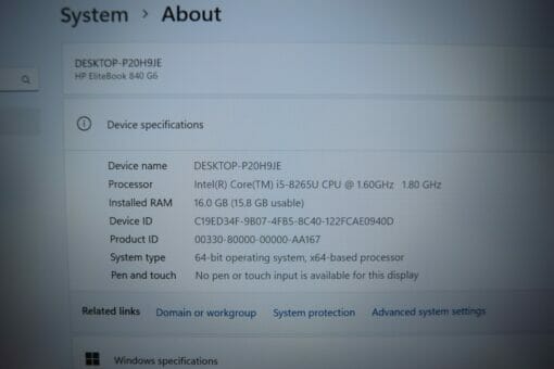 HP Elitebook 840 G6 14"