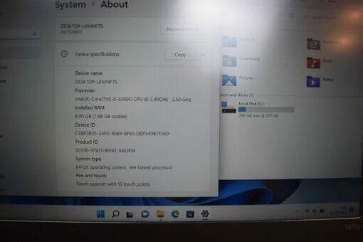 Lenovo ThinkPad T470S Touchscreen