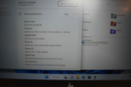 HP Elitebook 840 G5 14"