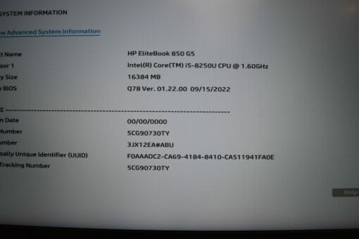 HP Elitebook 850 G5