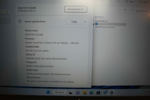 HP Elitebook 840 G5 14"