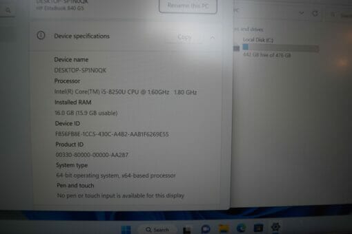 HP Elitebook 840 G5 14"