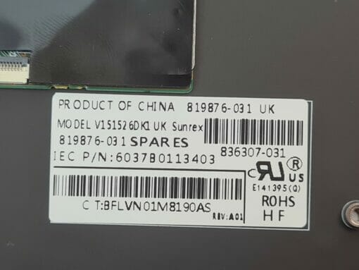 HP Elitebook 840 G3 new UK ENGLISH Backlit Keyboard