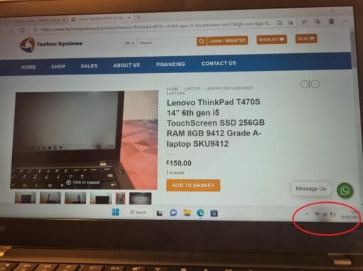 Lenovo ThinkPad T470S 14" 6th gen i5 TouchScreen