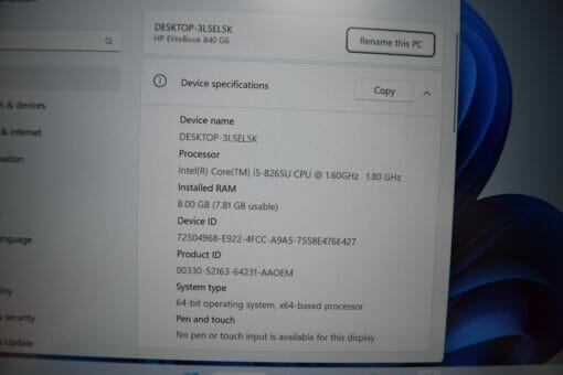 HP Elitebook 850 G5 15.6" i7