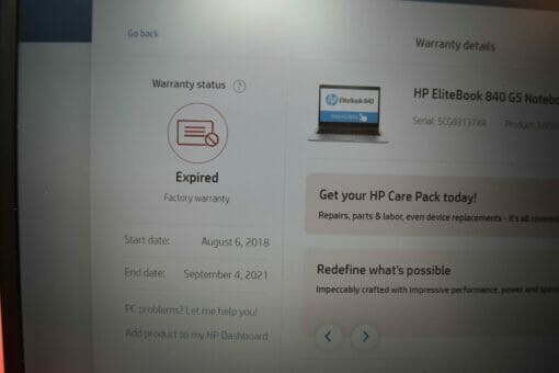 HP Elitebook 840 G5 14"
