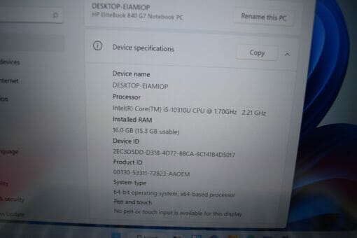 HP Elitebook 840 G7 14"