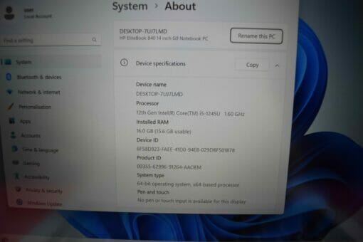 HP Elitebook 840 G9 14" i5 12th Gen SSD 1TB RAM 16GB