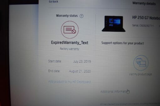 HP 250 G7 15.6" i7 8th Gen