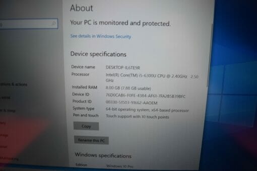 Lenovo ThinkPad T470S 14" 6th gen i5 TouchScreen