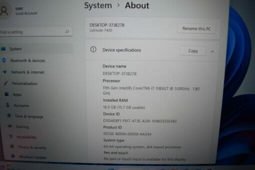 DELL Latitude 7420 14" i7 11th Gen