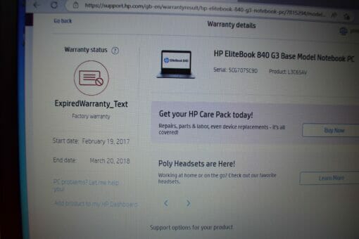 HP Elitebook 840 G3