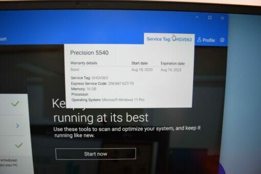 Dell Precision 5540 15.6'' Intel Xeon RAM 16GB SSD 512GB