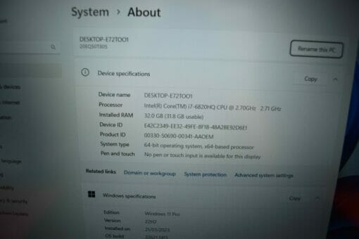 Lenovo P50 15.6" i7 6th gen 512GB SSD 32GB RAM