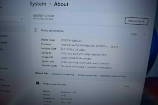 HP EliteBook 850 G6