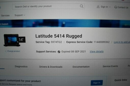 Dell Latitude 5414 RUGGED 14" i5 6th gen