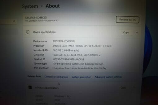 HP Elitebook 850 G7 14"