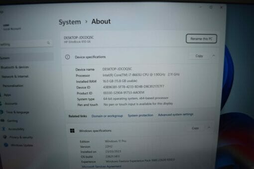 HP EliteBook 850 G6