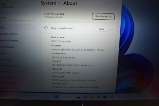 HP Elitebook 840 G6 14" i7 8th Gen SSD 512GB RAM 16GB