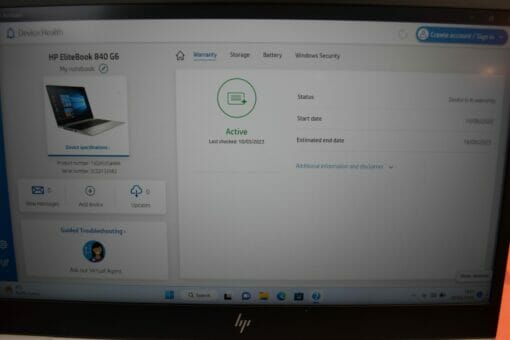 HP Elitebook 840 G6 14" i5 8th Gen RAM 16GB SSD 512GB