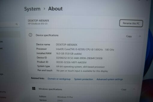 HP Elitebook 850 G5