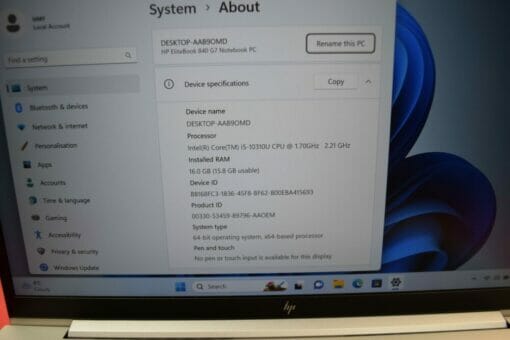 HP Elitebook 840 G7 14"